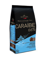 3 кг | Пюр Караиб «Мягкий ореховый вкус» 66% Темный шоколад в галетах из серии Гран Крю | VALRHONA 4654