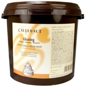 ГЛЕЙЗИНГ мастика для обтяжки торта белая | Glazing Callebaut