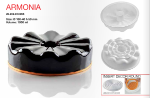ARMONIA Форма ГАРМОНИЯ силиконовая объемная для торта тортафлекс 3D | Silikomart Tortaflex 3D