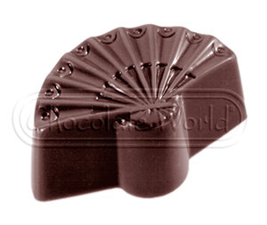 CW1414 Веер — Поликарбонатная форма для шоколадных конфет | Chocolate World Бельгия