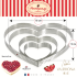 18х15 cm — Сердце перфорированная форма для тарта нержавейка | De Buyer/Valrhona Франция 3099.52
