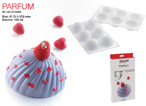 PARFUM Форма силиконовая для пирожных ПАРФЮМ 3D | Silikomart Tortaflex
