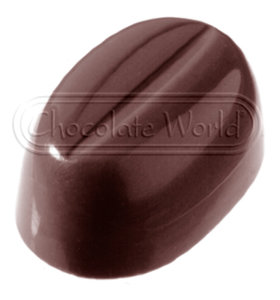 CW1327 Кофейное зерно — Поликарбонатная форма для шоколадных конфет | Chocolate World Бельгия