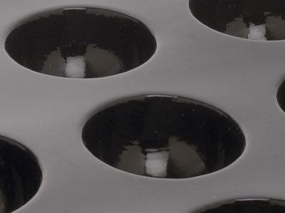FP01242. (63 мини полусферы Ø 2,3 x H 1,1 см) Профессиональная силиконовая форма Флексипан (40х30 см) | Flexipan Demarle Франция