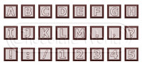 CW1628 ABC/123 АЛФАВИТ/БУКВЫ/ЦИФРЫ часть №1 — Поликарбонатная форма для шоколадных конфет | Chocolate World Бельгия