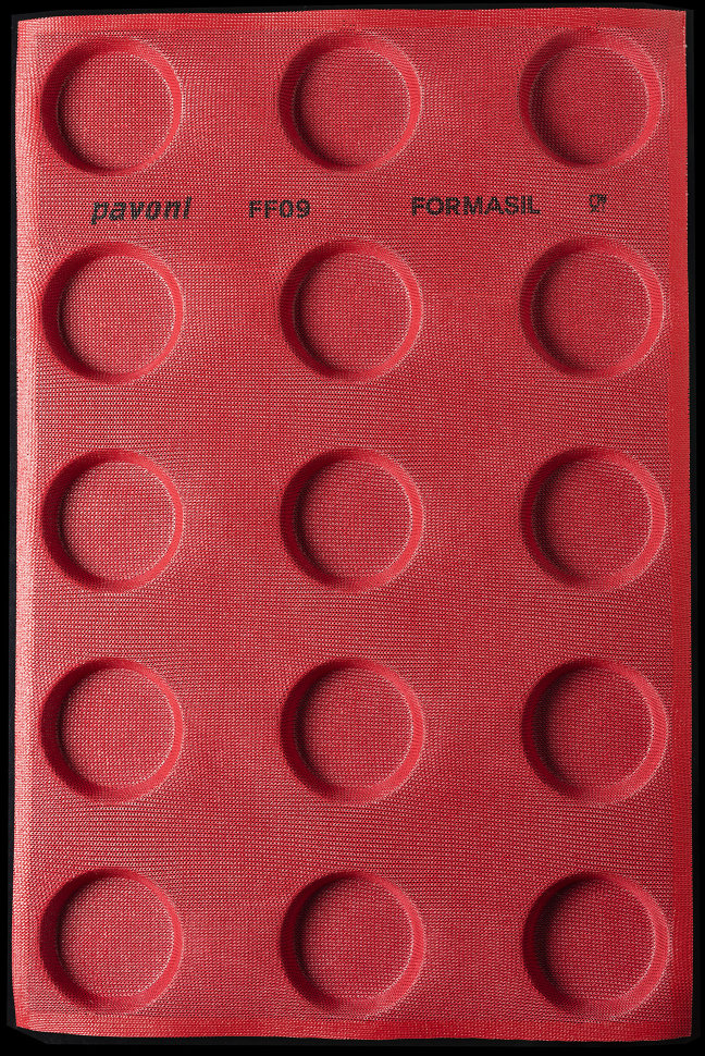 FF09 Круглая тарталетка 80 мм Перфорированный коврик Формасил — Pavoni Италия