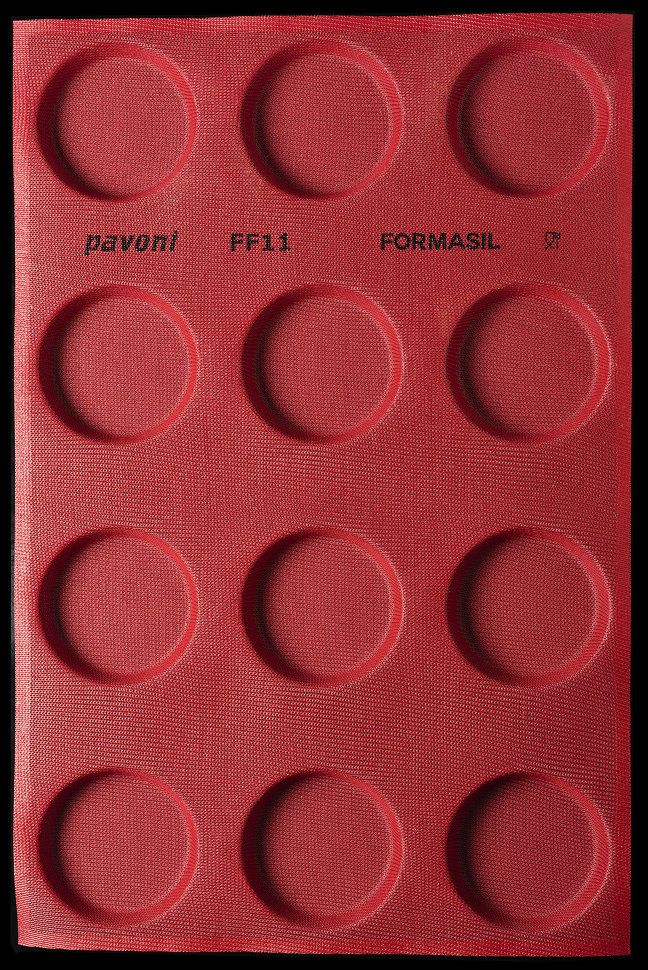 FF11 Круглая тарталетка 100 мм Перфорированный коврик Формасил — Pavoni Италия
