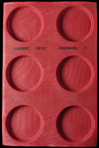 FF12 Круглая тарталетка 150 мм Перфорированный коврик Формасил — Pavoni Италия