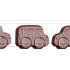 CW1693 МАШИНКИ ИГРУШЕЧНЫЕ — Поликарбонатная форма для шоколадных конфет | Chocolate World Бельгия