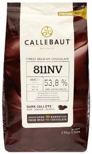200 гр. Сбалансированно горьковатый 53,8% шоколад в галетах | Callebaut