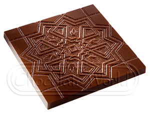 CW1747 ПЛИТКА 90 гр. — Поликарбонатная форма для шоколадных конфет | Chocolate World Бельгия