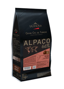 3 кг | Альпако Эквадор 66% Черный шоколад в галетах из серии Гран Крю | VALRHONA 5572