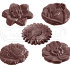 CW2140 ЦВЕТЫ — Поликарбонатная форма для шоколадных конфет | Chocolate World Бельгия
