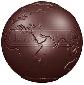 CW1648 Планета Земля — Поликарбонатная двойная форма для шоколадных конфет | Chocolate World Бельгия