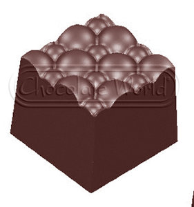 CW1677 Пузыри — Поликарбонатная форма для шоколадных конфет | Chocolate World Бельгия