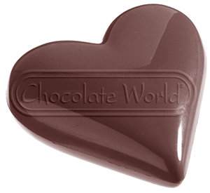 CW2157 СЕРДЦЕ 118 гр. — Поликарбонатная форма для шоколадных конфет | Chocolate World Бельгия