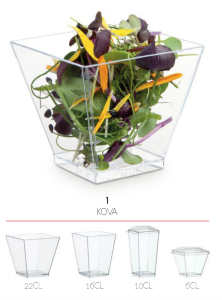 KOVA Стакан для десерта пластиковый 24 шт. 60 мл | Comatec Франция