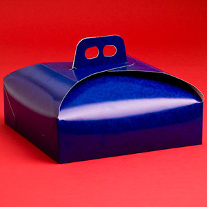 34871. Коробка д/тортов 33х33 темно-синяя (короб 100 шт.)