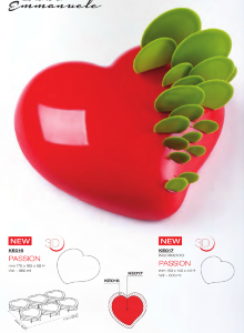KE017 Форма 3D силиконовая сердце-мини PASSION-MINI | Pavoni Италия
