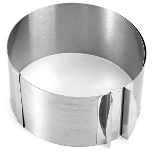 Ø20-40 см (h6,5 см)— Раздвижное кольцо для торта (нержавейка) | Россия
