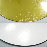 60235. Подложка усиленная золото/жемчуг круг 200 мм (пакет 50 шт.)