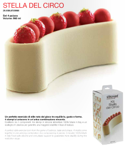 51642 Комплект форм ЗВЕЗДА АРЕНЫ силиконовые объемные для торта тортафлекс 3D | Silikomart Stella Del Circo Tortaflex 3D