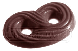 CW1380 Крендель — Поликарбонатная форма для шоколадных конфет | Chocolate World Бельгия