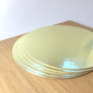 Ø22 см Золотая подложка усиленная для торта из очень плотного картона