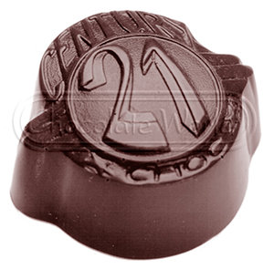 CW1491 "21" — Поликарбонатная форма для шоколадных конфет | Chocolate World Бельгия
