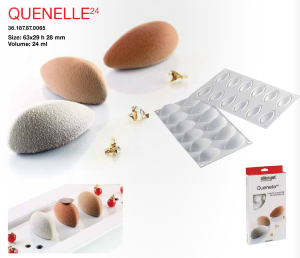 QUENELLE Форма для пирожных 3D силиконовая | Silikomart Tortaflex