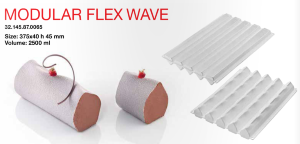 WAVE Форма модульная ВОЛНА силиконовая 3D | Silikomart Tortaflex