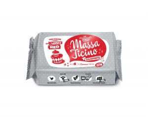 ТИЧИНО ТРОПИК КРАСНАЯ мастика для обтяжки и лепки 250 гр. | Ticino Tropic Massa