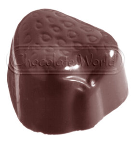 CW1133 КЛУБНИЧКА— Поликарбонатная форма для шоколадных конфет | Chocolate World Бельгия