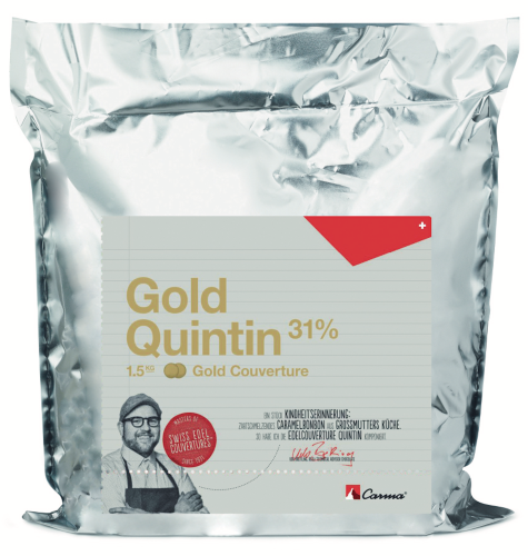 1,5 кг — Gold Quintin 31% Белый шоколад с карамелью из серии SWISS TOP | CARMA 12101