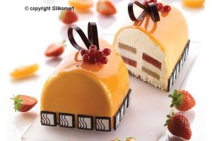 Буше Гранде силиконовая объемная форма для торта тортафлекс 3D | Silikomart BUCHE Tortaflex 3D (в пакете)