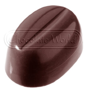 CW2139 Кофейное зерно — Поликарбонатная форма для шоколадных конфет | Chocolate World Бельгия