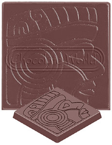 CW1565 Маска Майя — Поликарбонатная форма для шоколадных конфет | Chocolate World Бельгия
