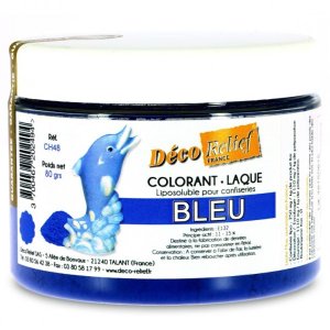 15 гр. Синий жирорастворимый краситель для шоколада | Deco&Relief Франция