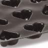 FP01073. (20 сердец — 7,5 x 6,5 х h3,5 см) Профессиональная силиконовая форма Флексипан (60х40 см) | Flexipan Demarle Франция