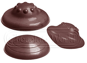 CW1552 НЛО — Поликарбонатная двойная форма для шоколадных конфет | Chocolate World Бельгия