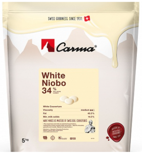 5 кг — Ниобо 34% Белый шоколад в галетах SWISS TOP | CARMA 12082