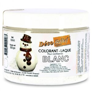 60 гр. Белый жирорастворимый краситель для шоколада (диоксид титана) | Deco&Relief Франция