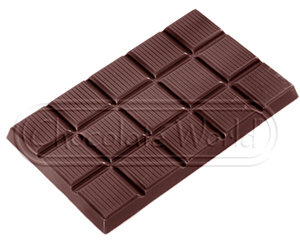 CW1421 ПЛИТКА 105 гр. — Поликарбонатная форма для шоколадных конфет | Chocolate World Бельгия