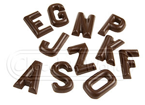 CW1426 ABC АЛФАВИТ/БУКВЫ — Поликарбонатная форма для шоколадных конфет | Chocolate World Бельгия