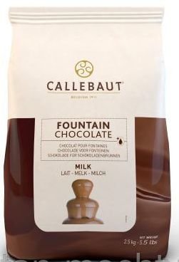2,5 кг — Молочный шоколад для шоколадного фонтана 37,8% какао | Callebaut СHM-N823FOUNRT-U71