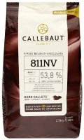 1 кг — Черный шоколад в галетах какао 53,9% | Callebaut 811-2B-U73