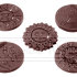 CW1415 Серия Caraques — Поликарбонатная форма для шоколадных конфет | Chocolate World Бельгия