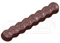 CW1590 Плитка со смайлами — Поликарбонатная форма для шоколадных конфет | Chocolate World Бельгия