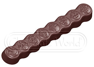 CW1590 Плитка со смайлами — Поликарбонатная форма для шоколадных конфет | Chocolate World Бельгия