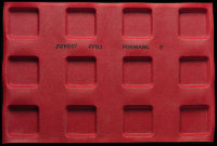 FF02 Квадратная тарталетка 85х85 мм Перфорированный коврик Формасил — Pavoni Италия